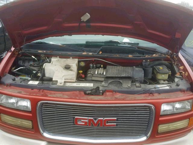 1GDFG15R311207833 - 2001 GMC SAVANA RV RED photo 7