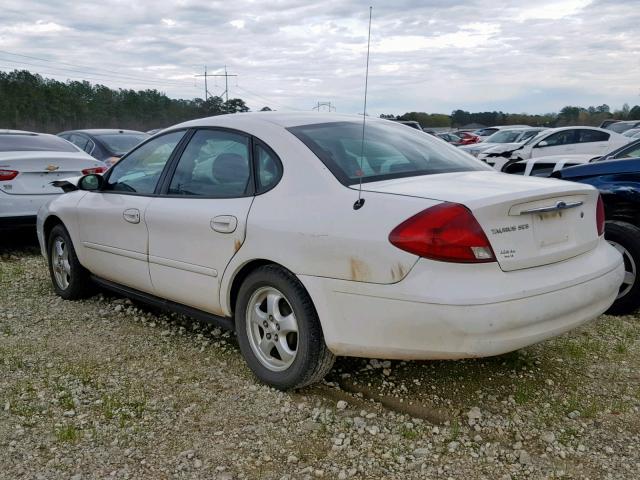 1FAFP55UX2G193885 - 2002 FORD TAURUS SES WHITE photo 3