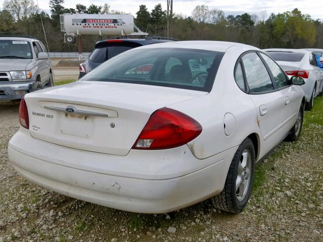 1FAFP55UX2G193885 - 2002 FORD TAURUS SES WHITE photo 4