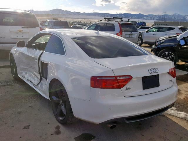 WAUDK78T59A028383 - 2009 AUDI A5 QUATTRO WHITE photo 3