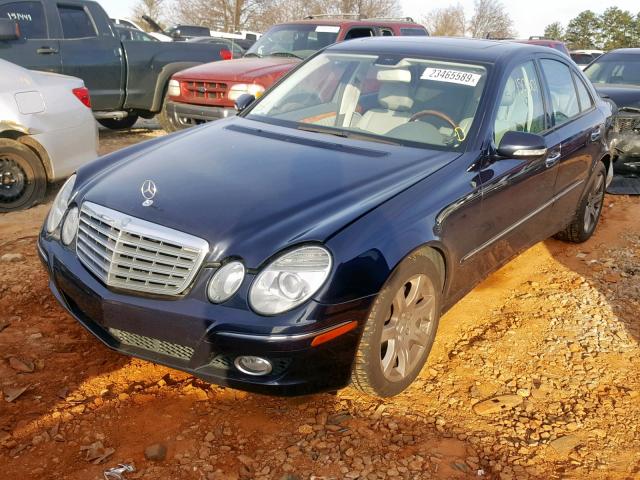 WDBUF56X97B135119 - 2007 MERCEDES-BENZ E 350 BLUE photo 2