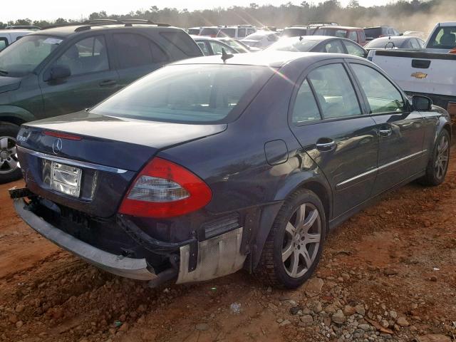 WDBUF56X97B135119 - 2007 MERCEDES-BENZ E 350 BLUE photo 4