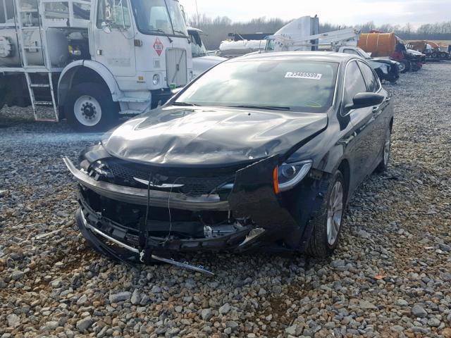 1C3CCCAB2FN632679 - 2015 CHRYSLER 200 LIMITE BLACK photo 2