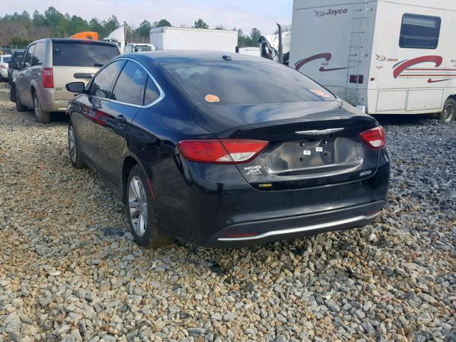 1C3CCCAB2FN632679 - 2015 CHRYSLER 200 LIMITE BLACK photo 3