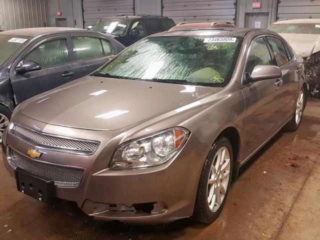 1G1ZE5EB8AF134407 - 2010 CHEVROLET MALIBU LTZ BROWN photo 2