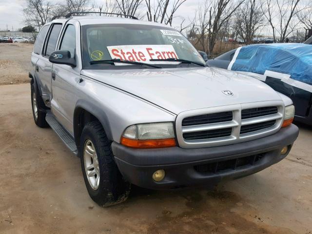 1D4HR38N93F620313 - 2003 DODGE DURANGO SP SILVER photo 1