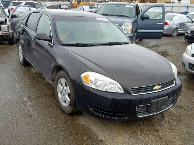 2G1WB58K389144899 - 2008 CHEVROLET IMPALA LS BLACK photo 1