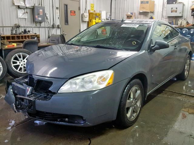 1G2ZH17N884119382 - 2008 PONTIAC G6 GT GRAY photo 2