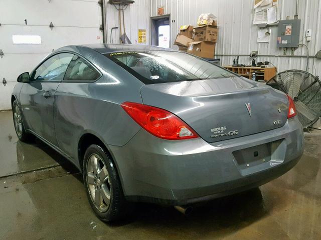 1G2ZH17N884119382 - 2008 PONTIAC G6 GT GRAY photo 3