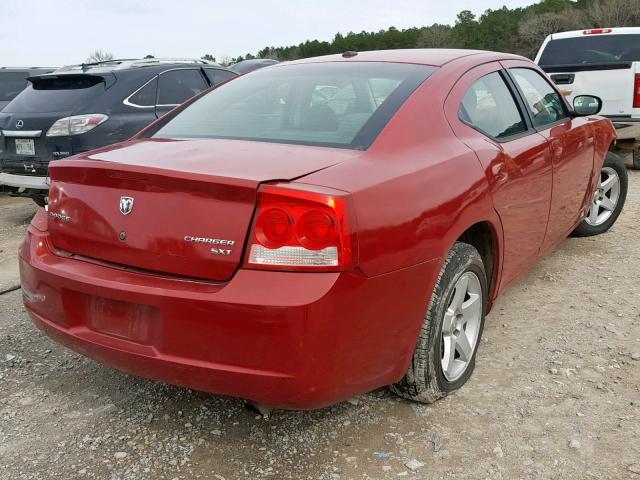 2B3KA33V39H638266 - 2009 DODGE CHARGER SX RED photo 4