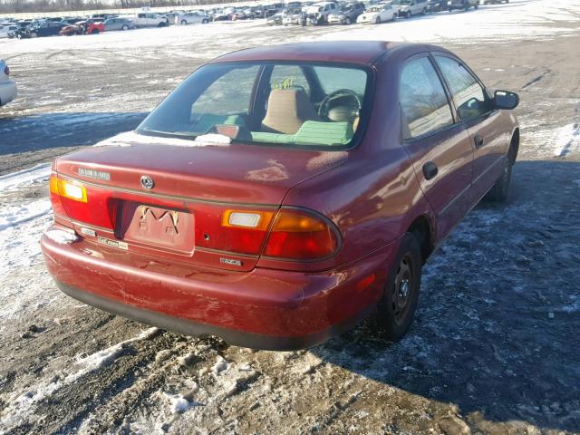 JM1BB1413T0352070 - 1996 MAZDA PROTEGE DX MAROON photo 4