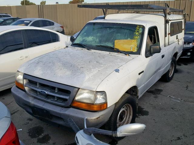 1FTYR10C4YPB27572 - 2000 FORD RANGER WHITE photo 2