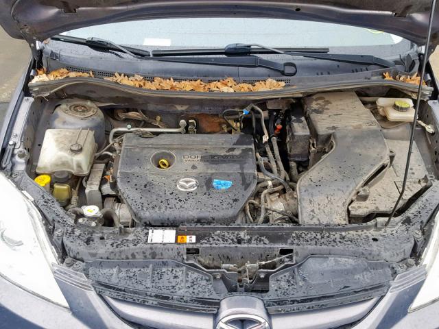 JM1CR29L590345789 - 2009 MAZDA 5 GRAY photo 7