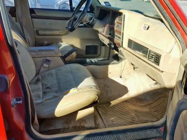 1J4FT78S9PL534889 - 1993 JEEP CHEROKEE C RED photo 5