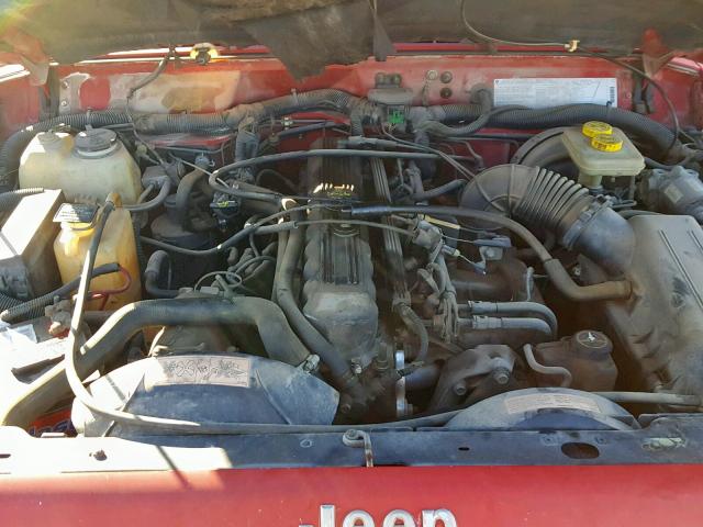 1J4FT78S9PL534889 - 1993 JEEP CHEROKEE C RED photo 7