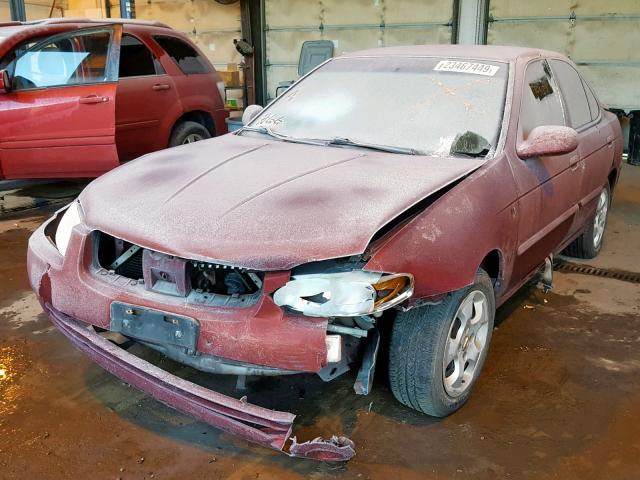 3N1CB51D85L534740 - 2005 NISSAN SENTRA 1.8 MAROON photo 2