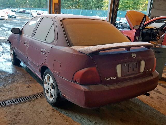 3N1CB51D85L534740 - 2005 NISSAN SENTRA 1.8 MAROON photo 3