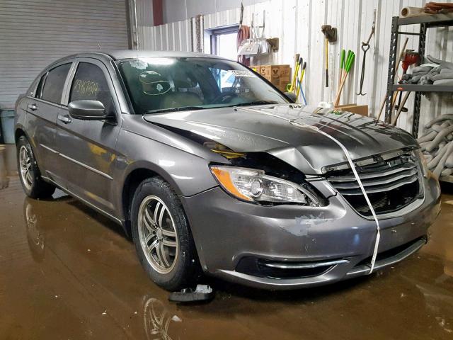 1C3CCBAB9CN168473 - 2012 CHRYSLER 200 LX GRAY photo 1