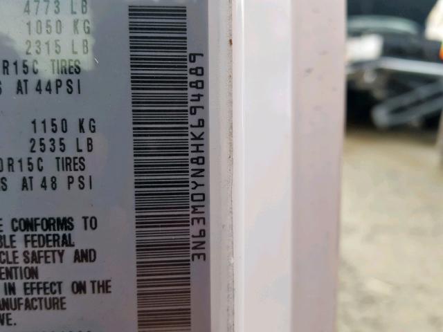 3N63M0YN8HK694889 - 2017 CHEVROLET CITY EXPRE Ağ foto 10