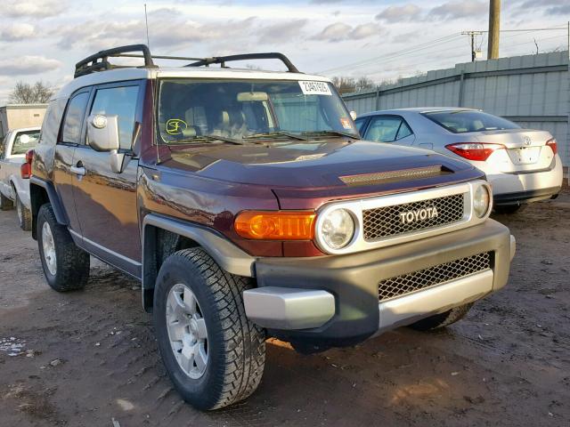 JTEBU11F270004806 - 2007 TOYOTA FJ CRUISER BURGUNDY photo 1