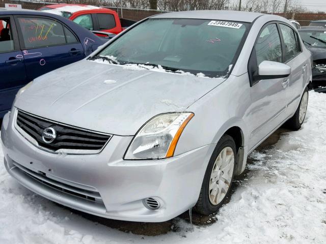 3N1AB6APXAL729630 - 2010 NISSAN SENTRA 2.0 SILVER photo 2