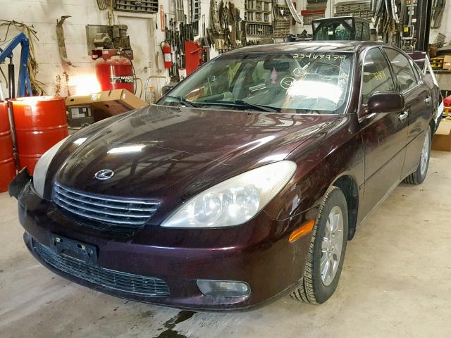 JTHBF30G830110805 - 2003 LEXUS ES 300 PURPLE photo 2