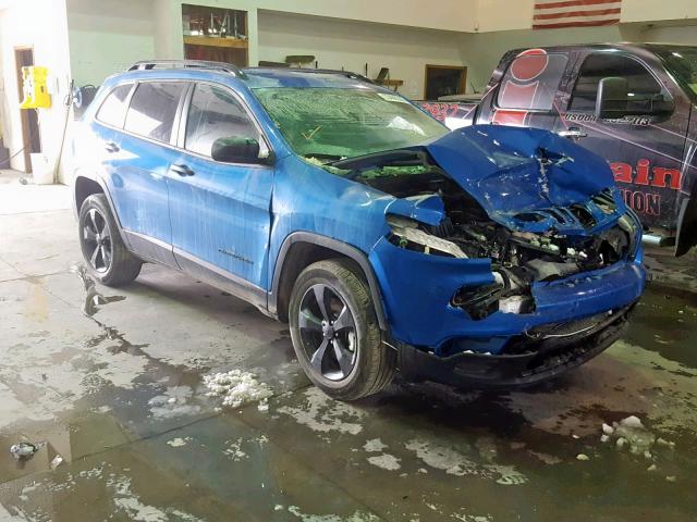 1C4PJMAS9HW631549 - 2017 JEEP CHEROKEE S BLUE photo 1