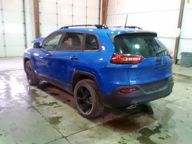 1C4PJMAS9HW631549 - 2017 JEEP CHEROKEE S BLUE photo 3