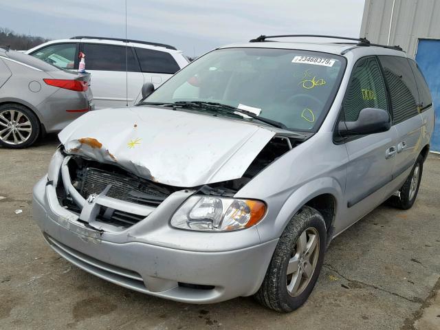 1D4GP45R06B500801 - 2006 DODGE CARAVAN SX SILVER photo 2