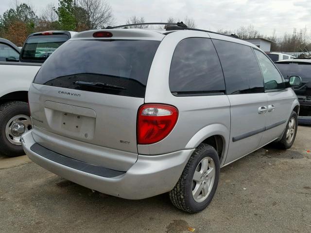 1D4GP45R06B500801 - 2006 DODGE CARAVAN SX SILVER photo 4