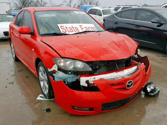 JM1BK323281818802 - 2008 MAZDA 3 S RED photo 1