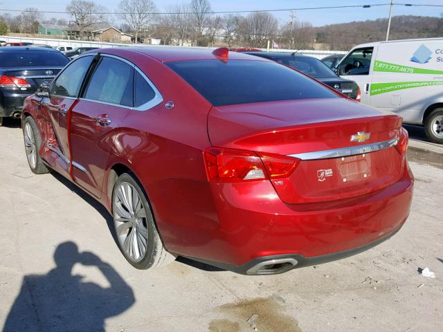 2G1165S34F9101931 - 2015 CHEVROLET IMPALA LTZ RED photo 3