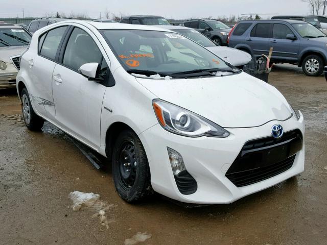 JTDKDTB39G1134743 - 2016 TOYOTA PRIUS C WHITE photo 1