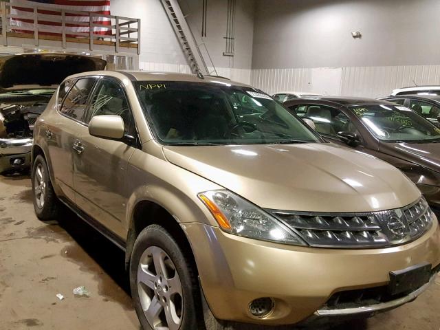 JN8AZ08T36W404753 - 2006 NISSAN MURANO SL TAN photo 1