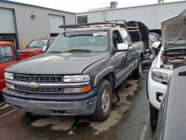 1GCEK19T81E161462 - 2001 CHEVROLET SILVERADO CHARCOAL photo 2