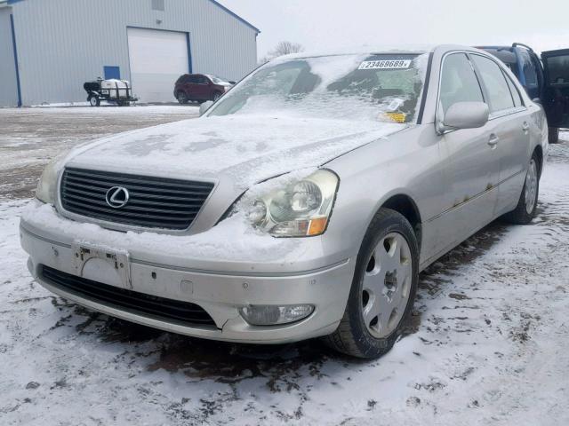 JTHBN30F630123031 - 2003 LEXUS LS 430 BEIGE photo 2