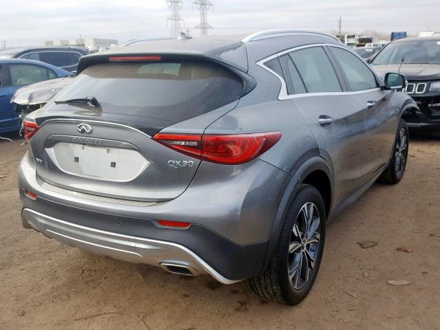 SJKCH5CR8HA024742 - 2017 INFINITI QX30 BASE GRAY photo 4