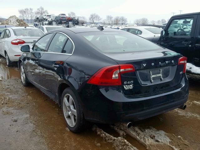 YV1612FS8D2184264 - 2013 VOLVO S60 T5 BLACK photo 3