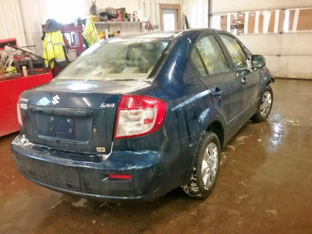 JS2YC5A23A6303916 - 2010 SUZUKI SX4 LE BLUE photo 4