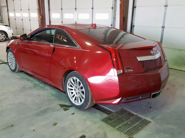 1G6DJ1ED9B0109787 - 2011 CADILLAC CTS PERFOR RED photo 3