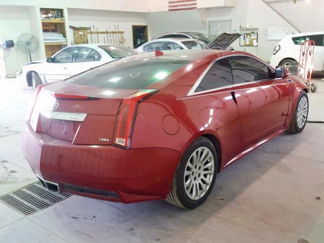 1G6DJ1ED9B0109787 - 2011 CADILLAC CTS PERFOR RED photo 4
