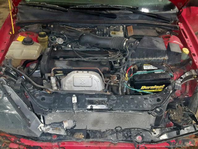 3FAFP31313R123297 - 2003 FORD FOCUS ZX3 RED photo 7