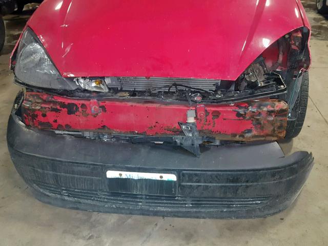 3FAFP31313R123297 - 2003 FORD FOCUS ZX3 RED photo 9