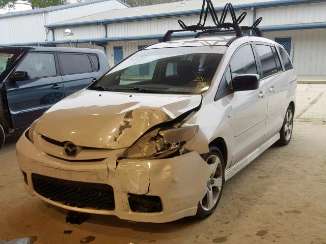 JM1CR293860122240 - 2006 MAZDA 5 WHITE photo 2