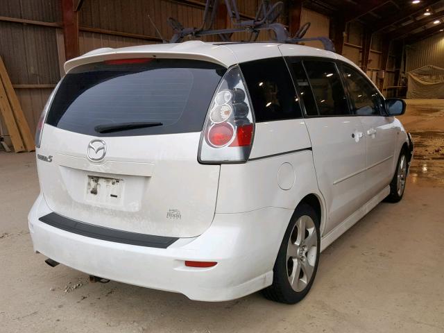 JM1CR293860122240 - 2006 MAZDA 5 WHITE photo 4