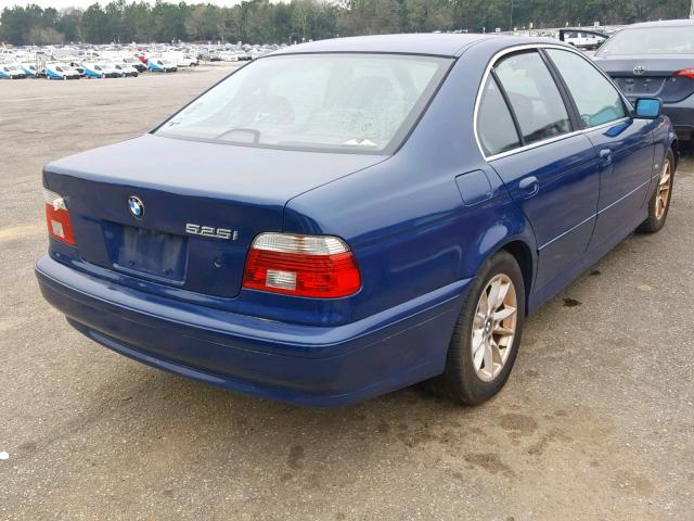 WBADT43473G032144 - 2003 BMW 525 I AUTO BLUE photo 4