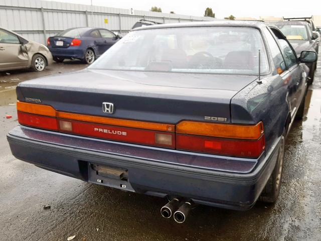 JHMBA4136JC049207 - 1988 HONDA PRELUDE 2. BLUE photo 4