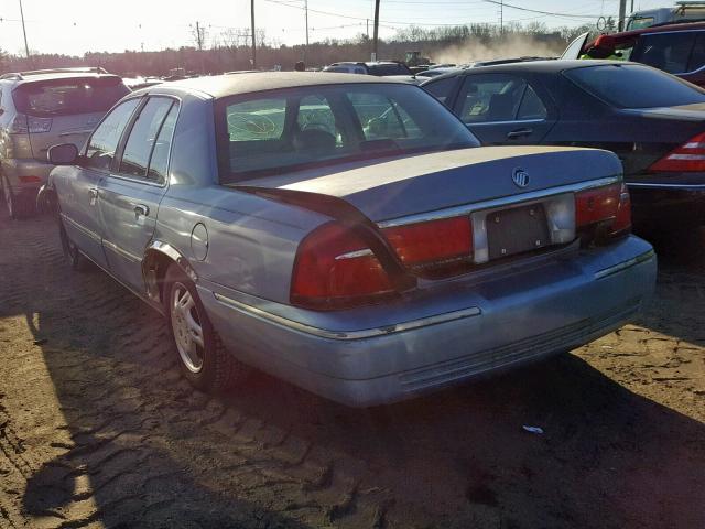 2MEFM75W1WX657869 - 1998 MERCURY GRAND MARQ BLUE photo 3