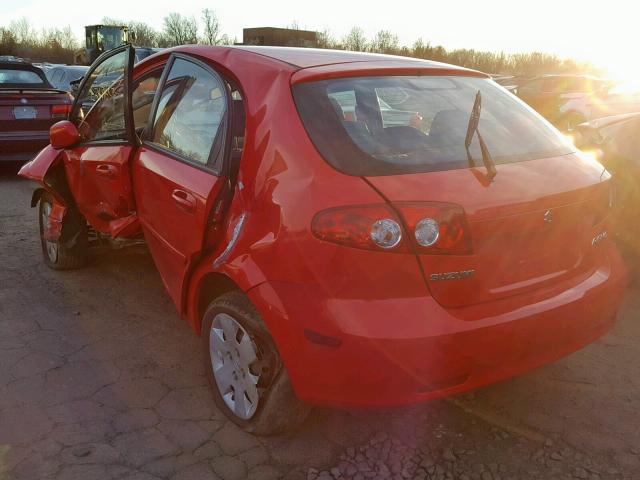 KL5JD66Z08K802572 - 2008 SUZUKI RENO BASE RED photo 3