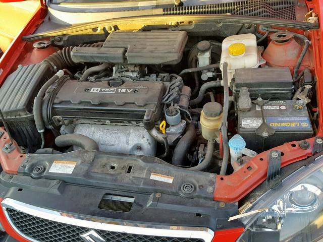 KL5JD66Z08K802572 - 2008 SUZUKI RENO BASE RED photo 7